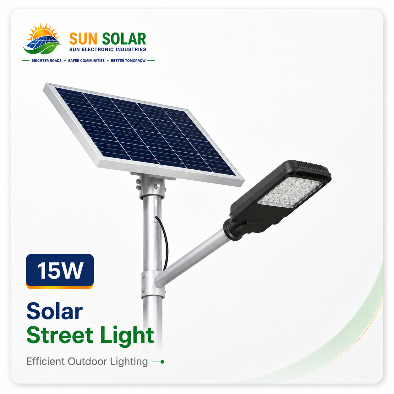 15W Semi Integrated Solar Street Light