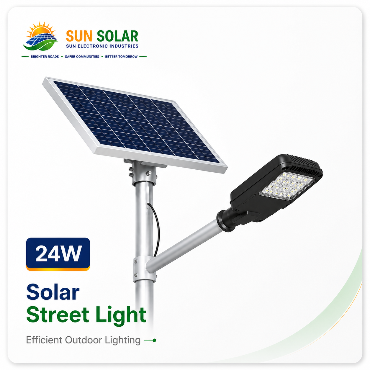 24W Semi Integrated Solar Street Light